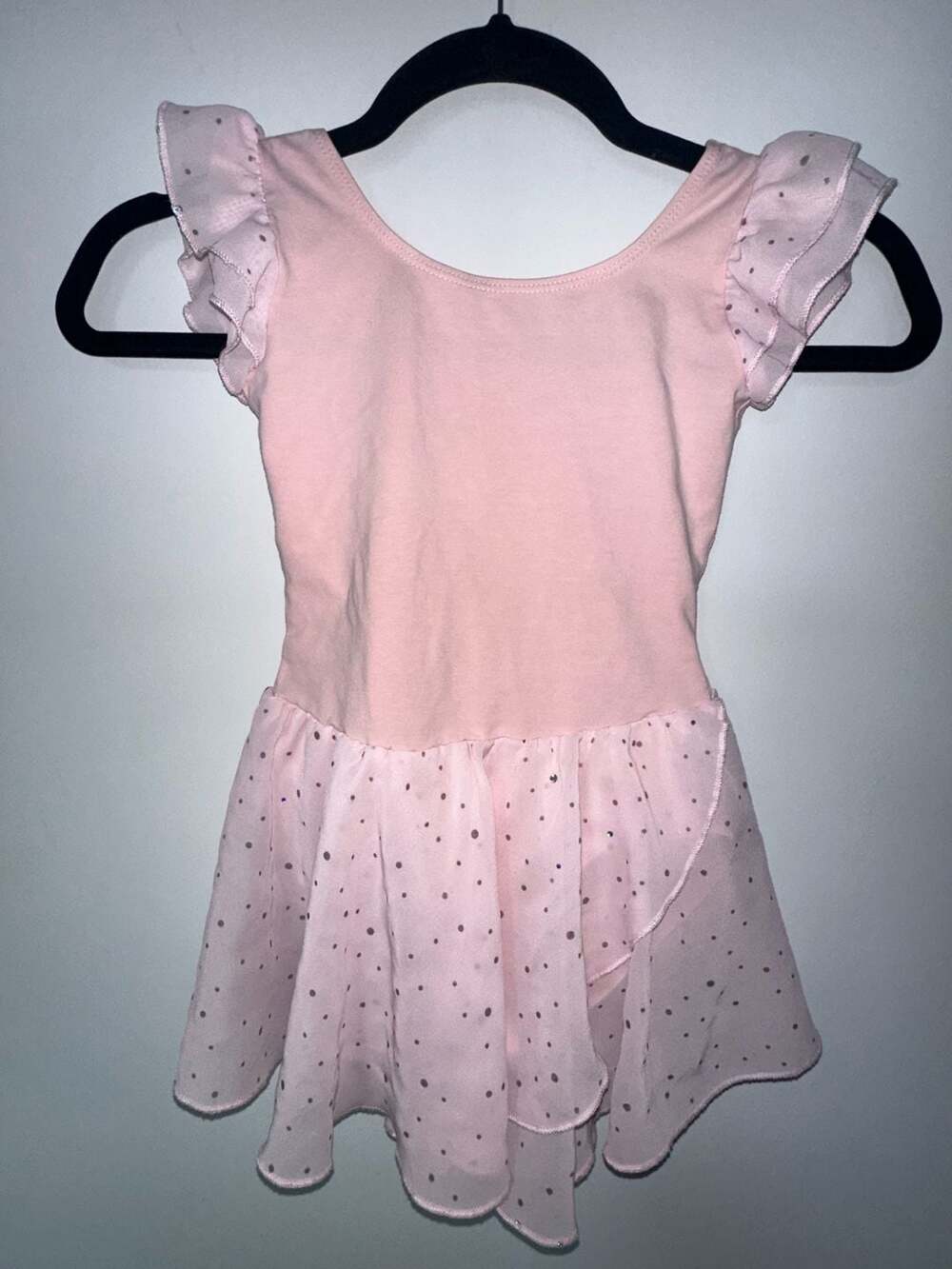 Arshiner Girls Pink Ballet Dress Tutu Sequins Dance Wear With Chiffon Skirt - Picture 2 of 4